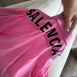 Balenciaga womens pink over sized shirt